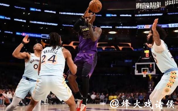 文班23分浓眉30+13詹姆斯18+5+8 马刺大胜湖人